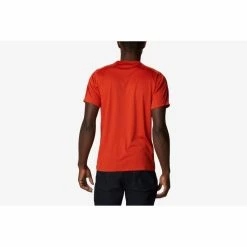 Columbia Mens Zero Rules Short Sleeve Graphic Shirt - Orange