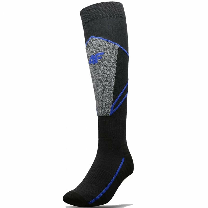 Ski Wear 4F Junior Ski Socks 23S - Gray/Blue