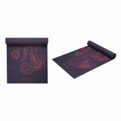 Yoga Mats Gaiam Premium Auabergine Swirl 6MM Yoga Mat - Violet
