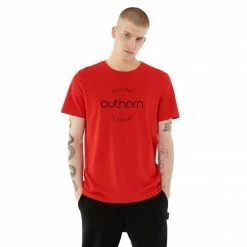 Outdoor Clothing Outhorn Mens Printed T-shirt - Red