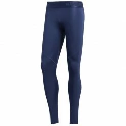 Adidas Mens Alphanskin Tights Pants - Blue Outdoor Clothing