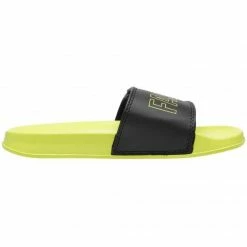4F Junior Slippers - Black/Green Footwear