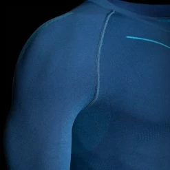 Alpinus Mens Tactical Base Layer Set Thermoactive Underwear - Blue Outdoor Clothing