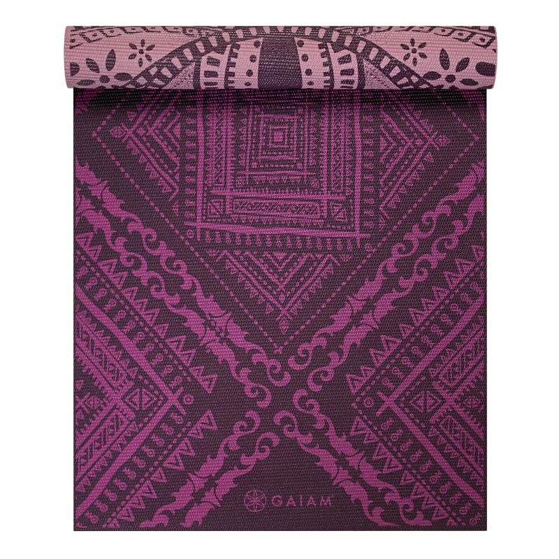 Gaiam Icy Frost Double-sided Yoga Mat 4 Mm - Pink/Purple Yoga Mats