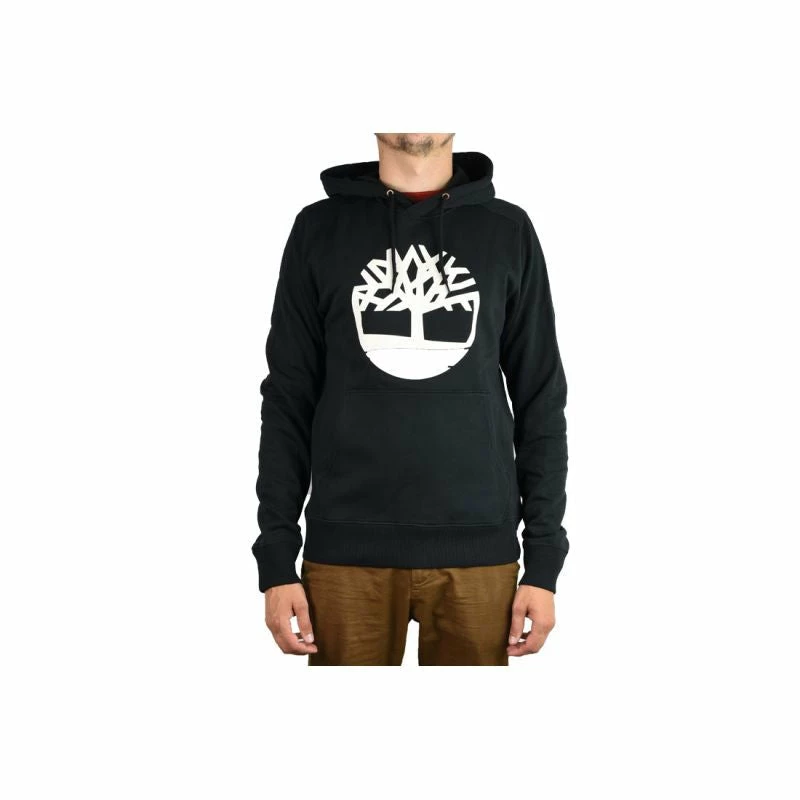 Timberland Mens Core Logo PO Hoodie - Black Outdoor Clothing